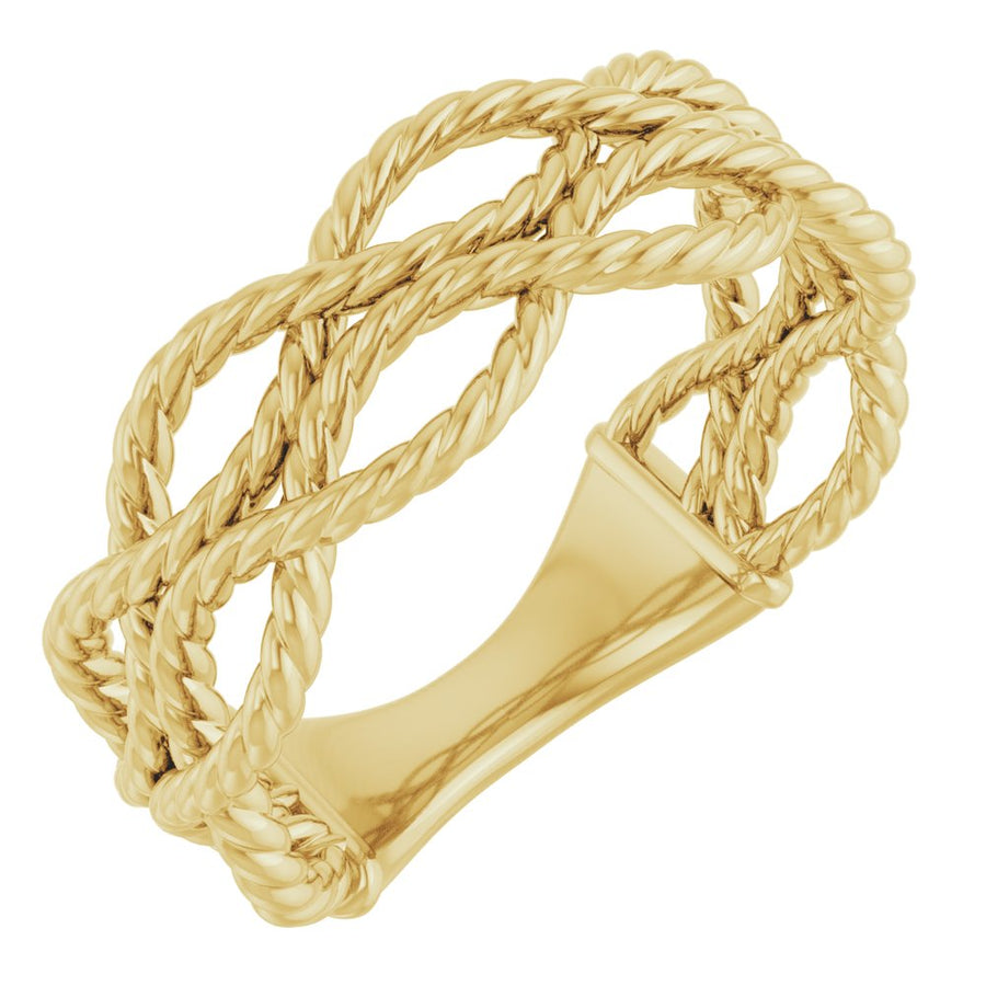 14K Rope Ring