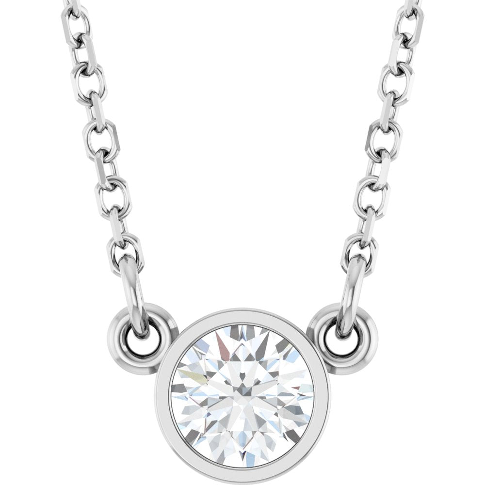 1/4 CT Natural Diamond Solitaire Necklace