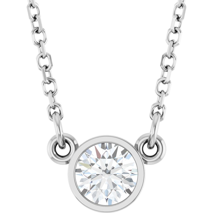1/4 CT Natural Diamond Solitaire Necklace