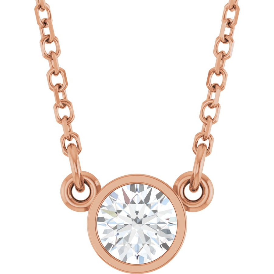 1/4 CT Natural Diamond Solitaire Necklace