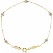 Natural Diamond Bezel-Set Station