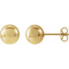 14K 8 mm Ball Earrings