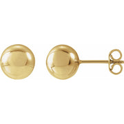 14K 8 mm Ball Earrings