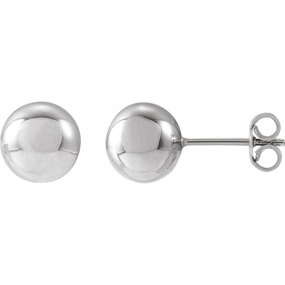 14K 8 mm Ball Earrings