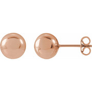 14K 8 mm Ball Earrings