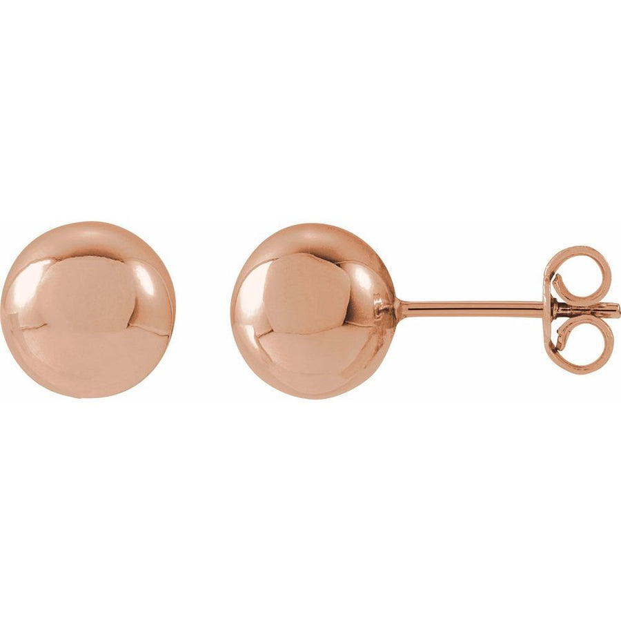 14K 8 mm Ball Earrings
