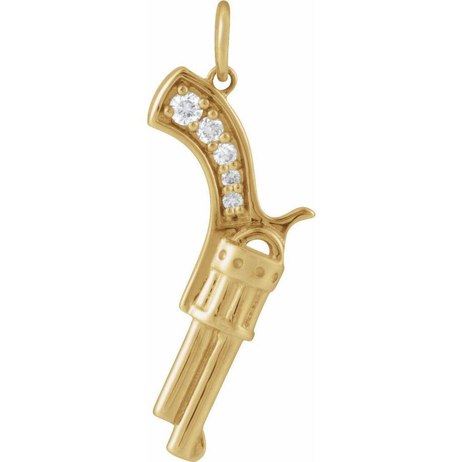 .05 CTW Natural Diamond Revolver Pendant