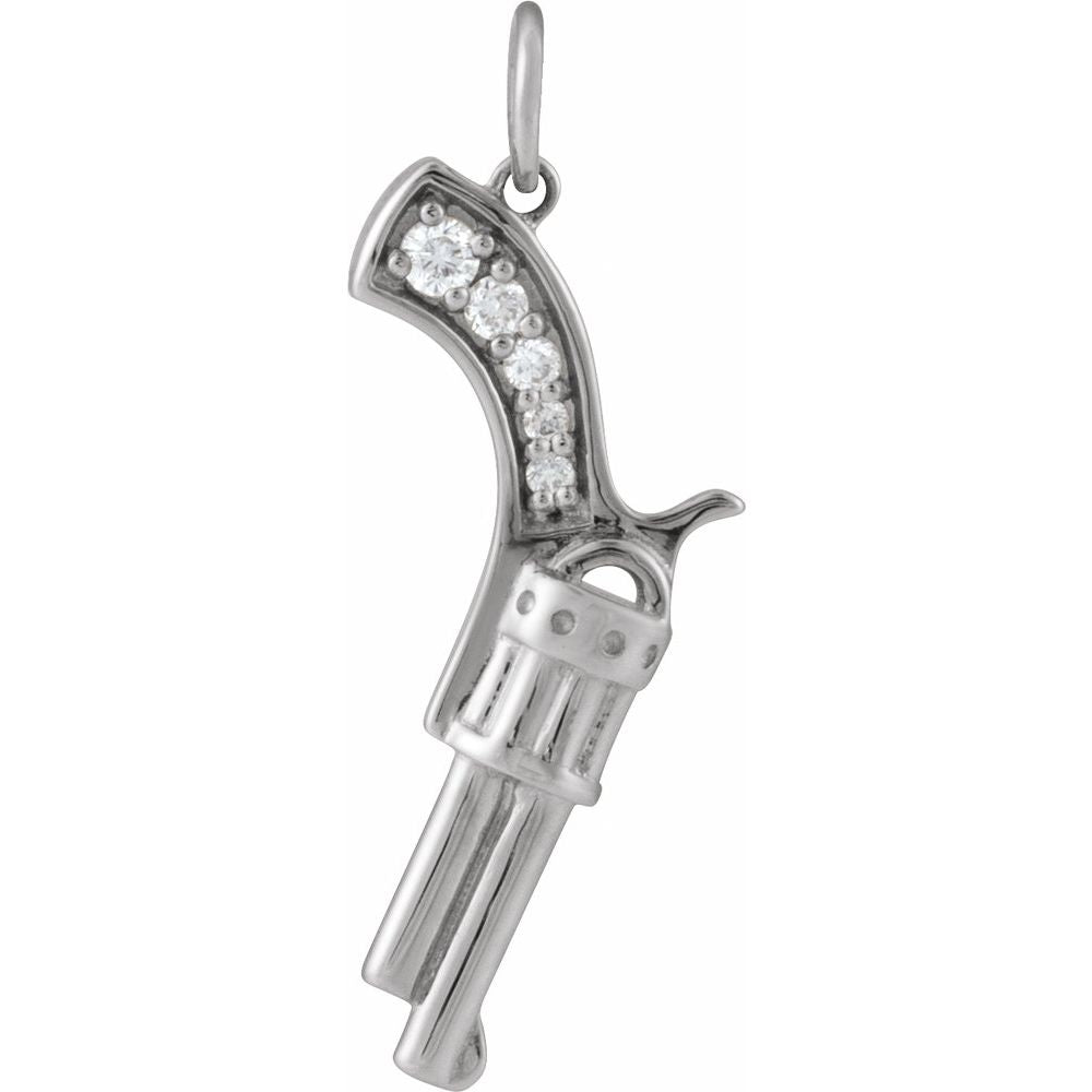 .05 CTW Natural Diamond Revolver Pendant