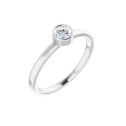 14K 1/4 CT Natural Diamond Ring