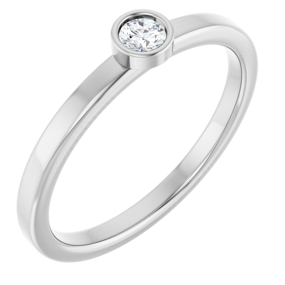 1/10 CT Natural Diamond Ring