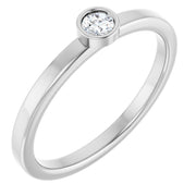 1/10 CT Natural Diamond Ring