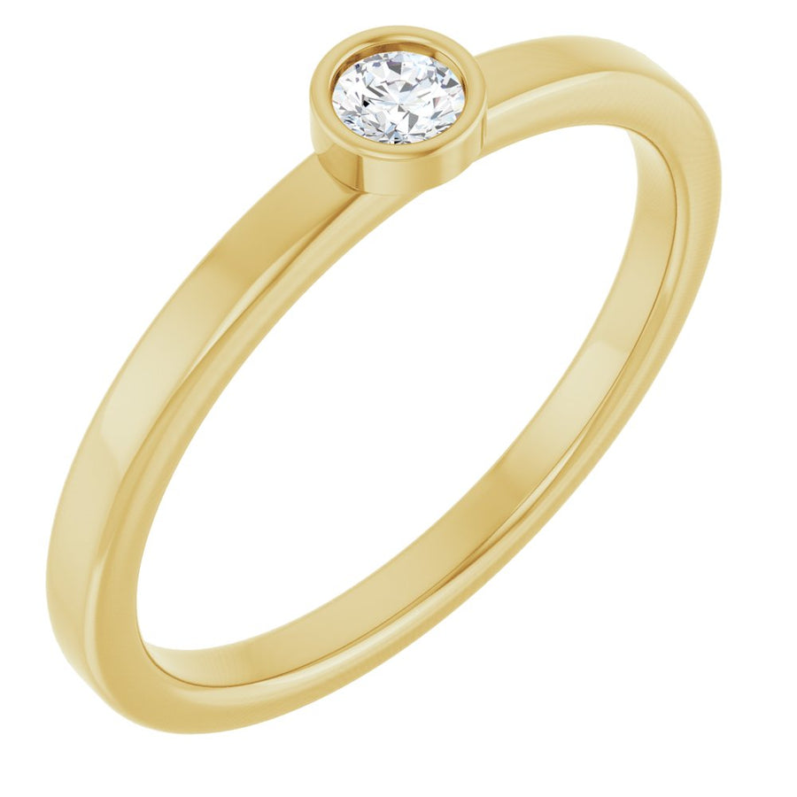 1/10 CT Natural Diamond Ring