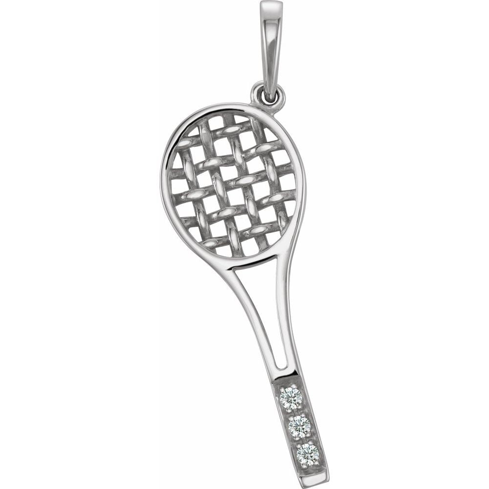 .01 CTW Natural Diamond Pendant