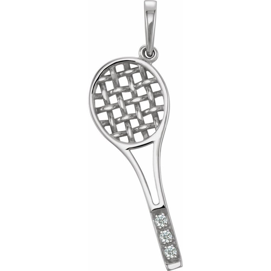 .01 CTW Natural Diamond Pendant