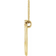 Scattered 1/4 CTW Natural Diamond Crescent Moon Necklace