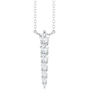 1/4 CTW Lab-Grown Diamond Graduated Bar Necklace