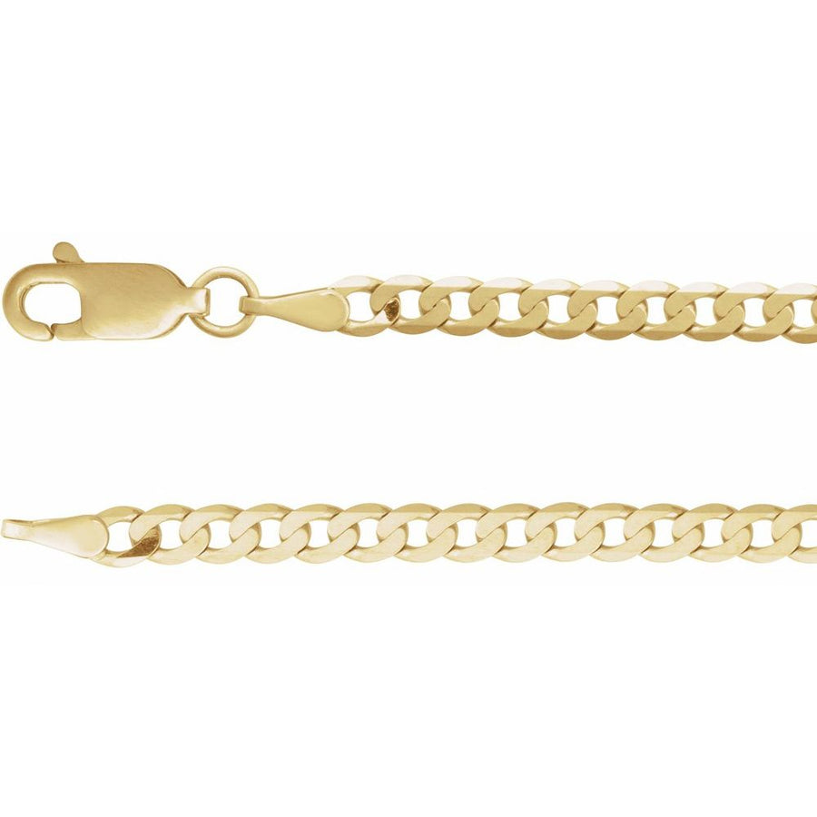 14K Yellow .07 CT Natural Diamond Link 7" Bracelet