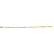 14K Yellow .07 CT Natural Diamond Link 7" Bracelet