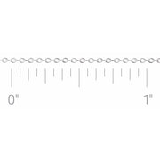 Recycled Metal 1 mm Cable Chain by the Inch