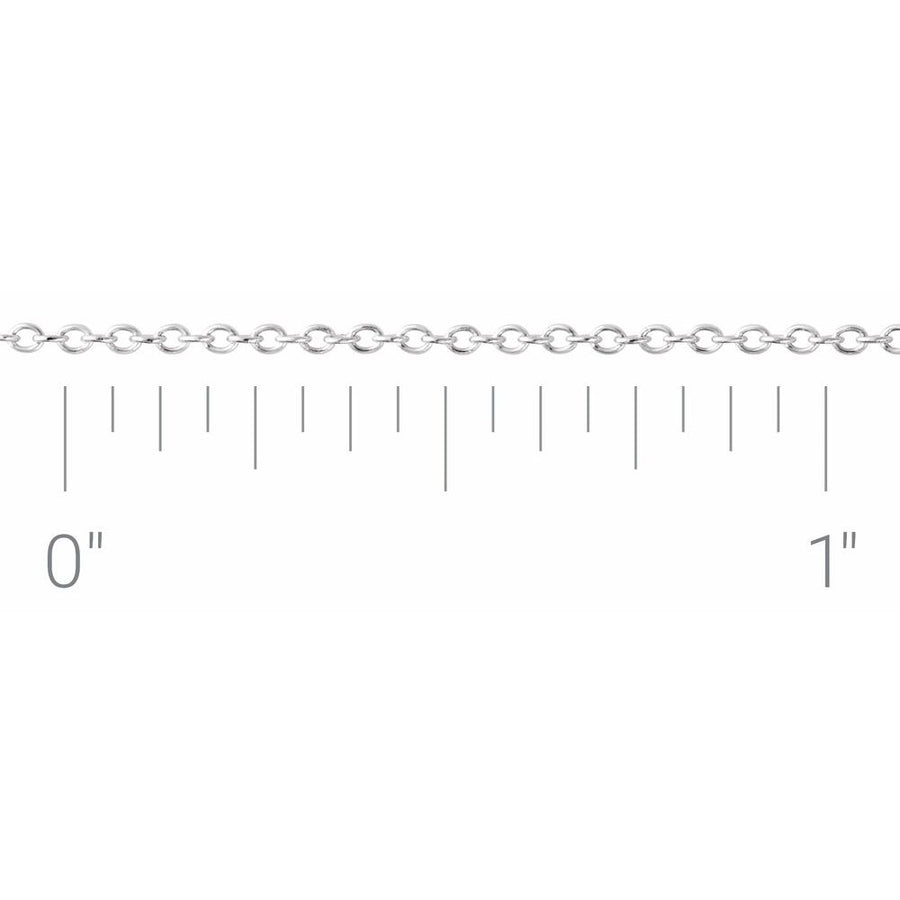 Recycled Metal 1 mm Cable Chain by the Inch