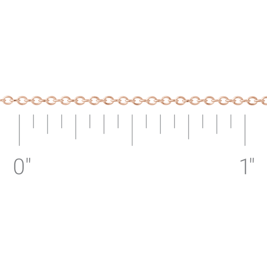 Recycled Metal 1 mm Cable Chain by the Inch